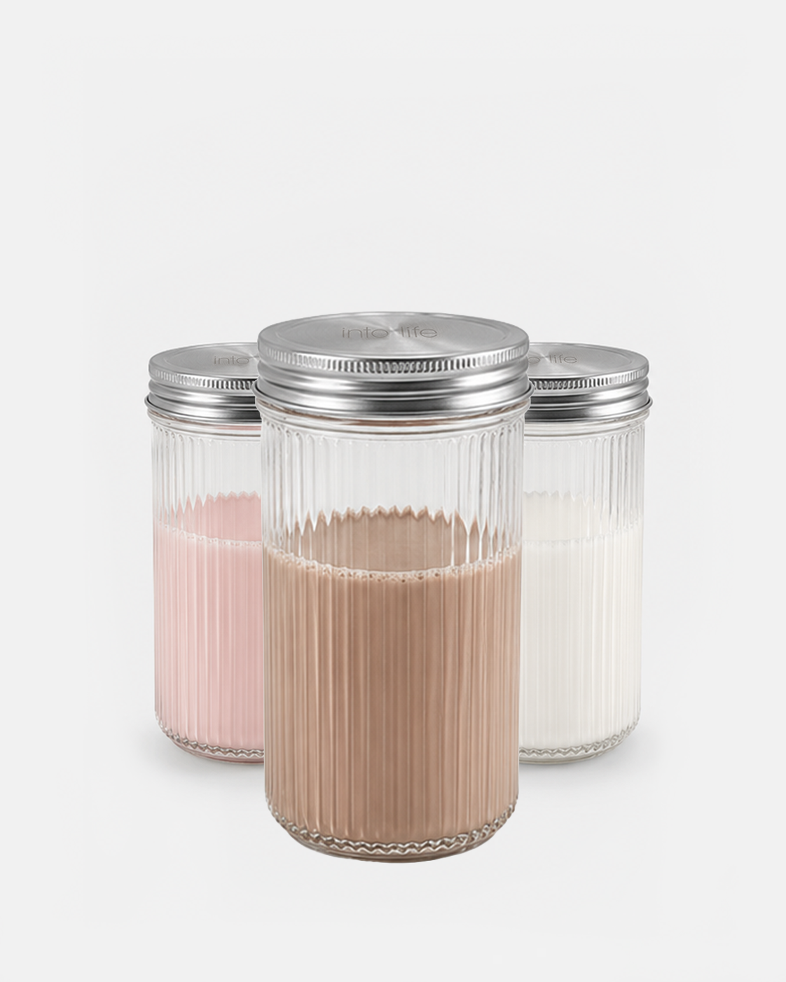 Proteinshaker aus Glas